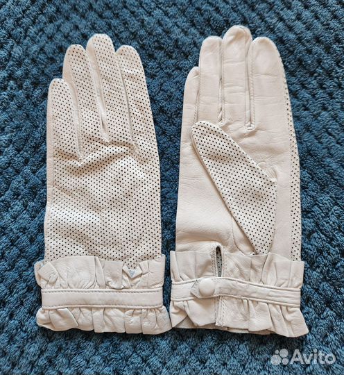 Перчатки женские кожаные 7р-р