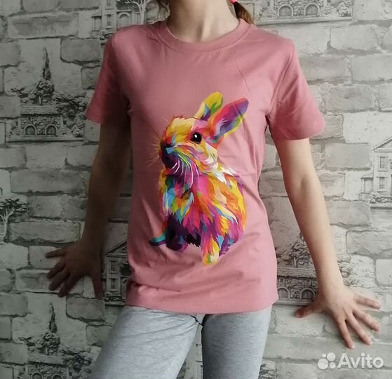 Футболка детская для девочки 4-8 лет