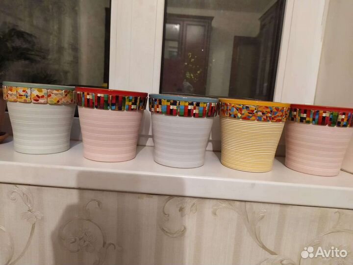 Горшки керамические. Новые