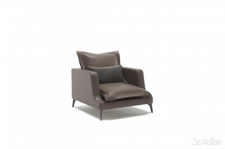 Rey кресло замша серый