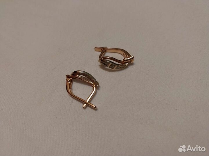 Серьги золото