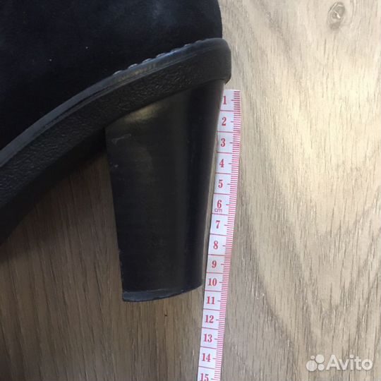 Сапоги женские зимние замшевые