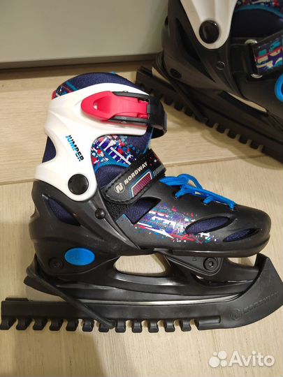 Коньки детские раздвижные 30 31 32 33 nordway