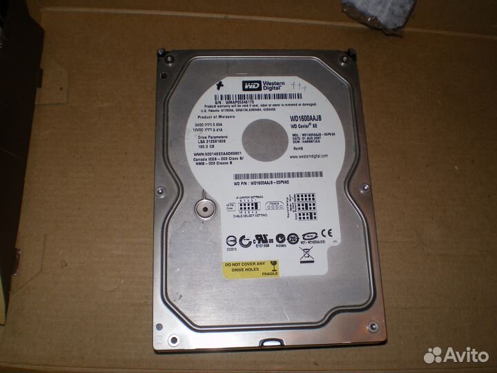 Жесткий диск 160 GB IDE Western Digital