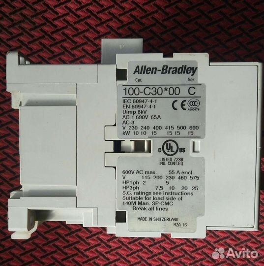 Контактор 100-C30*00 allen bradley