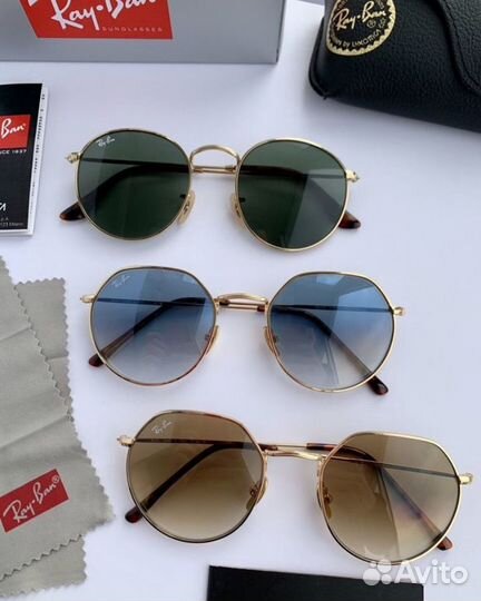 Очки ray ban Jack коричневые