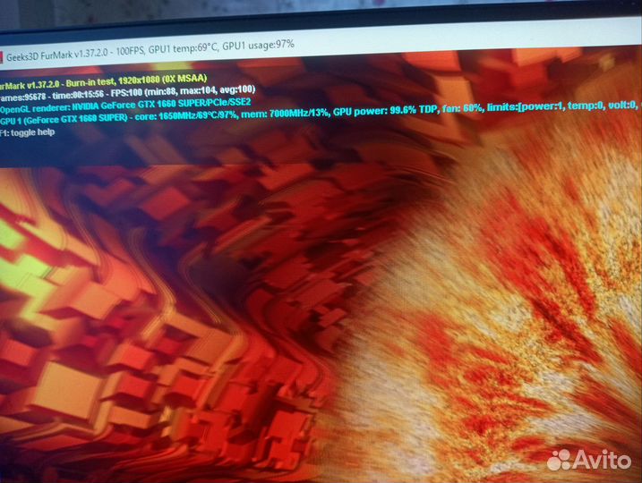 Видеокарта MSI gtx 1660 super 6gb