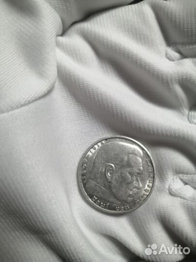 2 марки 1938 года. Серебро. Люкс