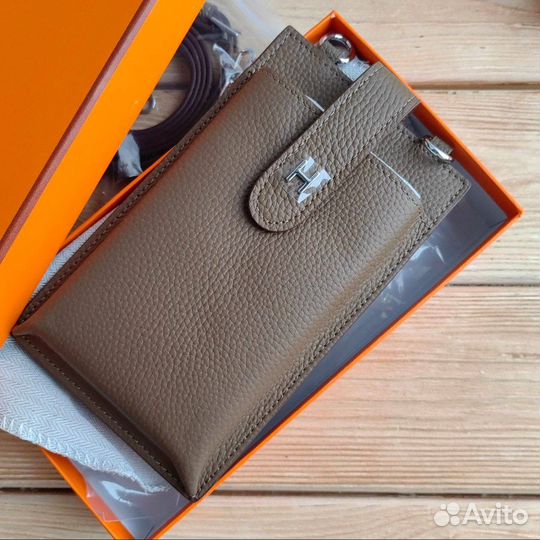 Сумка чехол для телефона Hermes