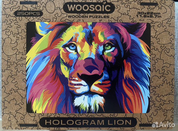 Деревянный пазл woosaic