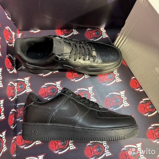 Кроссовки Nike air force 1 черные