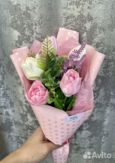 Букет из мыла на 8 марта