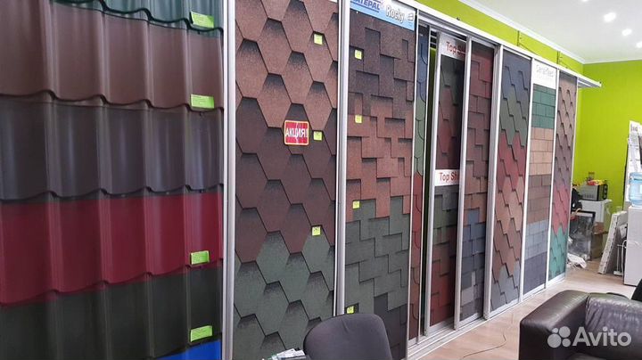 Мягка кровля. Металлочерепица. Шифер