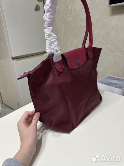 Сумка Longchamp Le Pliage L (бургунди)