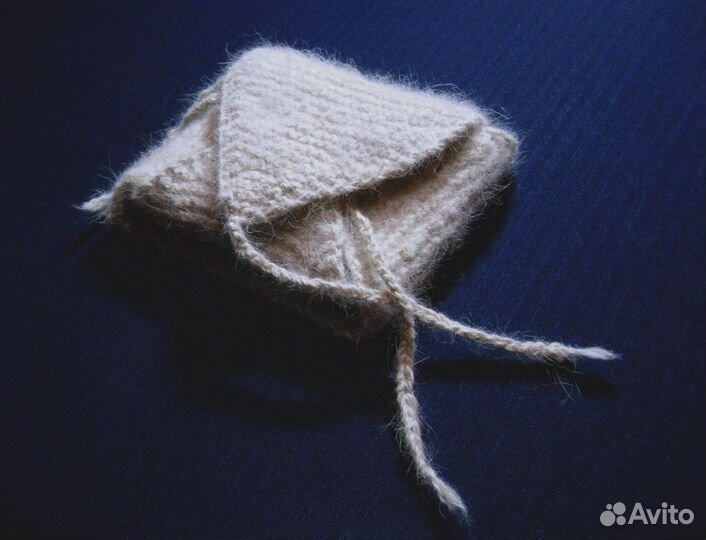 Наколенники из собачьей шерсти на завязках