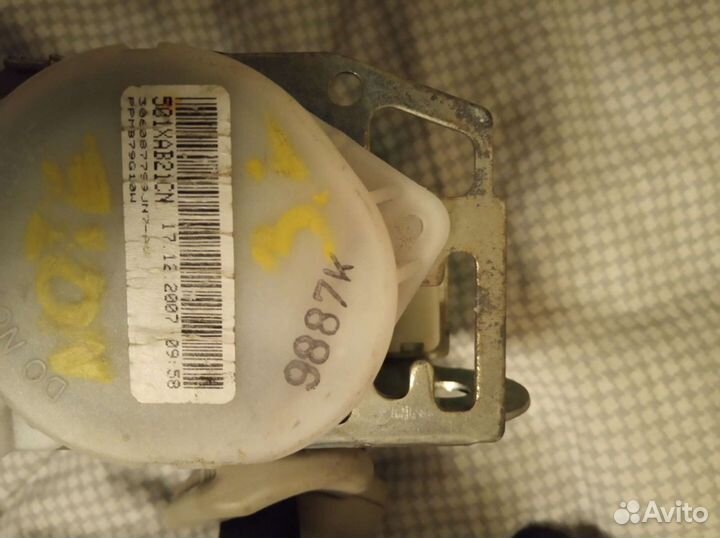 Ремень безопасности Nissan Note задний левый