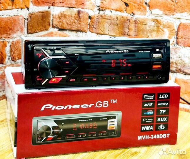 Магнитола Pioneer на 24v с блютусом