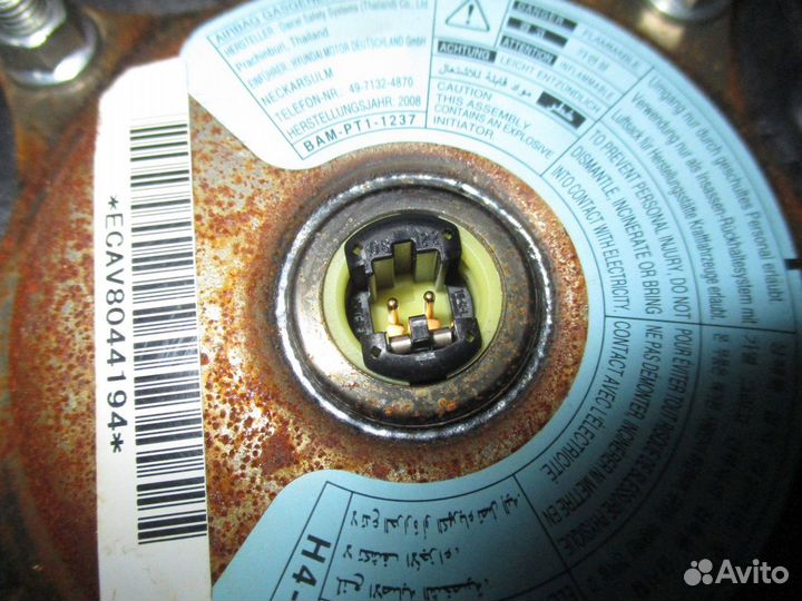 Подушка безопасности в руль Hyundai i20 (PB)