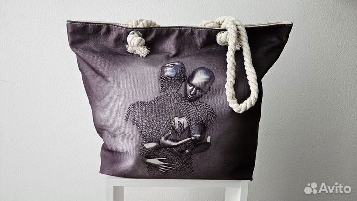 Сумка шоппер из льна