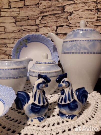 Гжель бренд.ваза винтаж.ссср