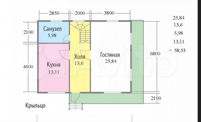 Дом 100 м² на участке 15 сот.