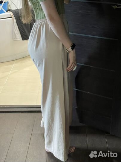 Брюки палаццо летние 42 S