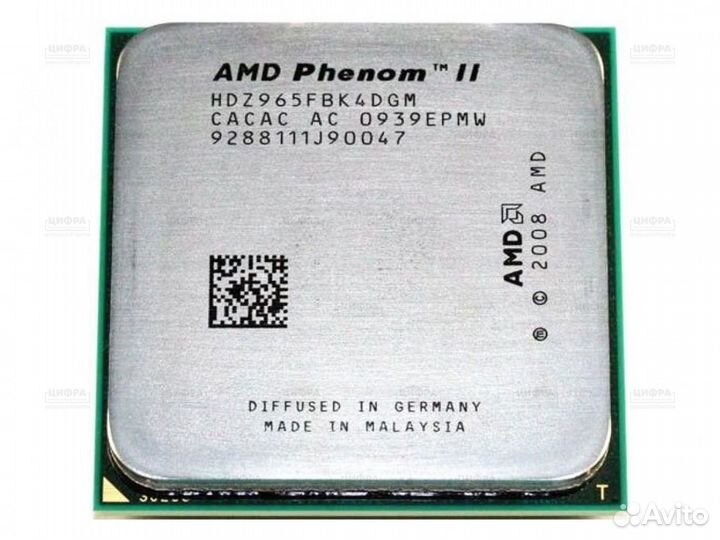 AMD Phenom II X4 965 Socket AM3 3.40GHz 4 ядра