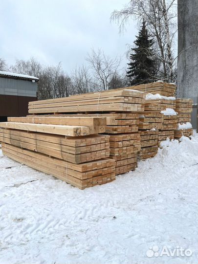 Брус обрезной 100х100х6000мм с доставкой