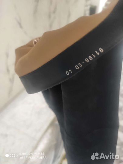 Сапоги женские ботфорты еврозима