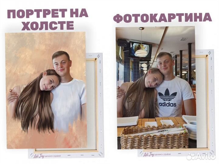 Портрет на холсте по фото