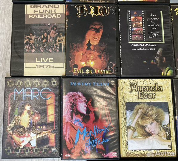 Коллекция 27 штук Dvd рок старые группы