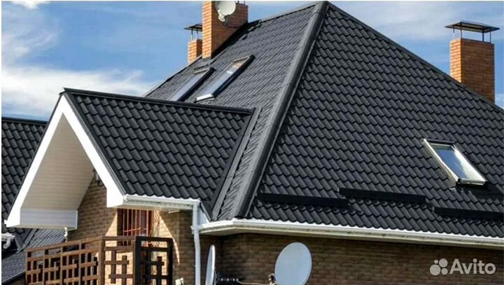 Металлочерепица для кровли серая