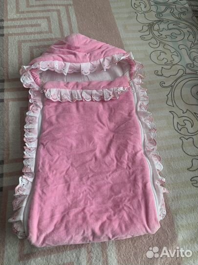 Конверт на выписку для девочки лето осень весна