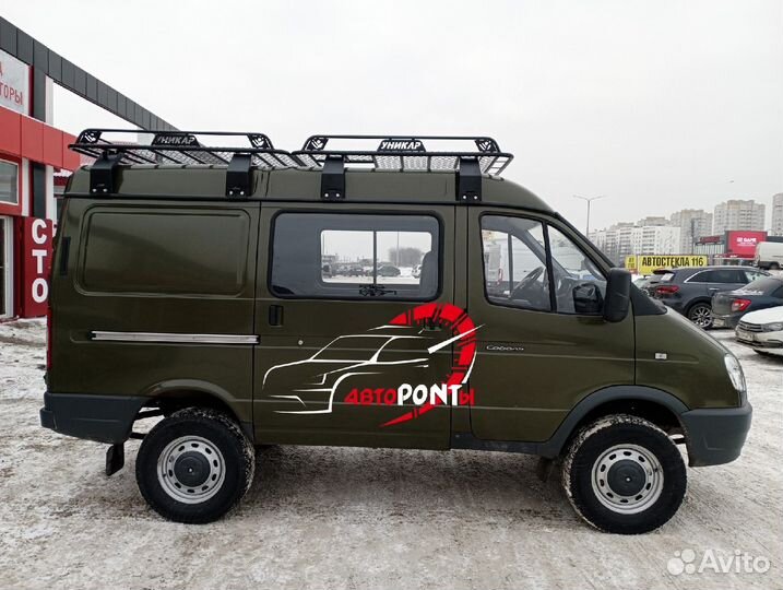 Багажник Газель Соболь грузовая платформа с сеткой