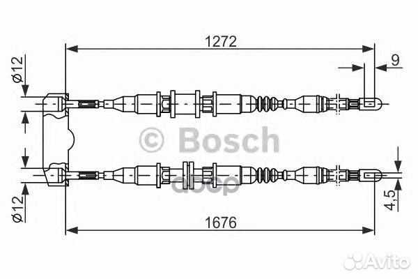 Трос тормозного механизма 1987477136