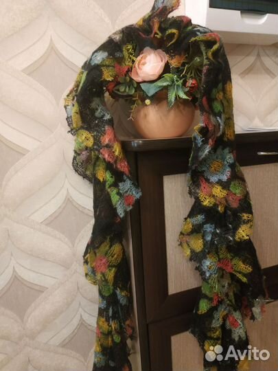 Шарф,машинная вязка