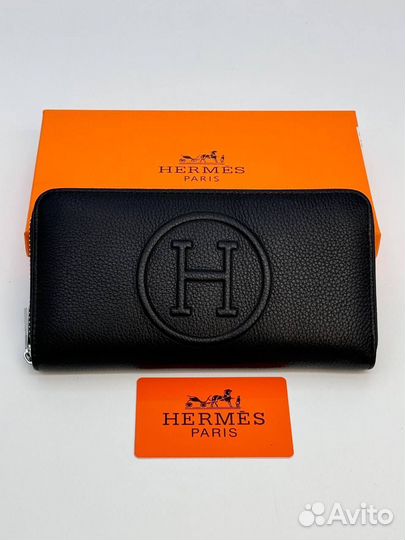 Кошелек мужской кожаный Hermes