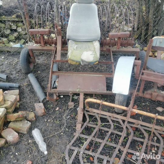 Грабли ибороны к мотоблоку
