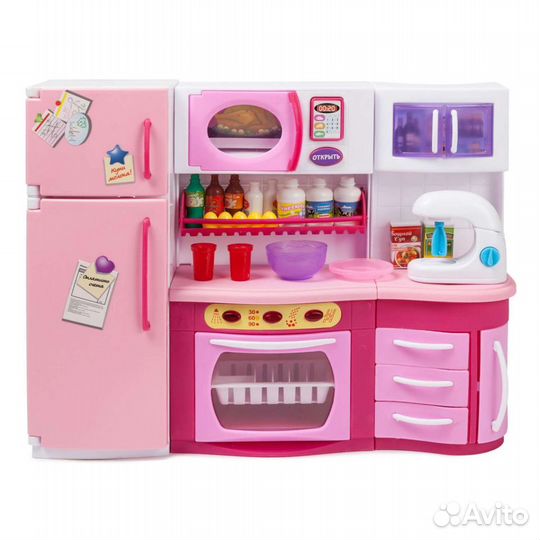 Кухня для барби со светом и звуком