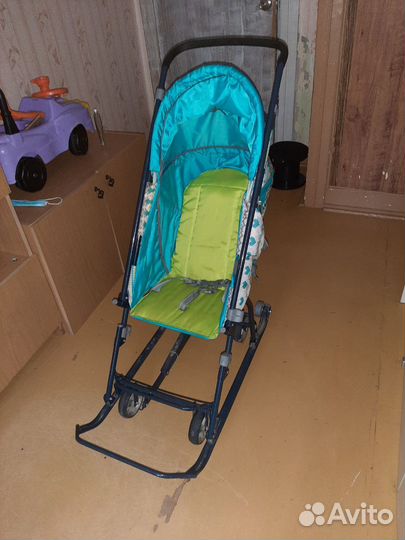 Детские санки коляска