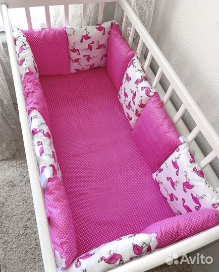 Новые бортики в кроватку