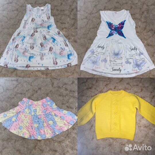Детские вещи для девочки пакетом 92 98