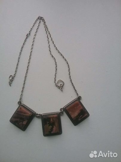 Серебряное колье