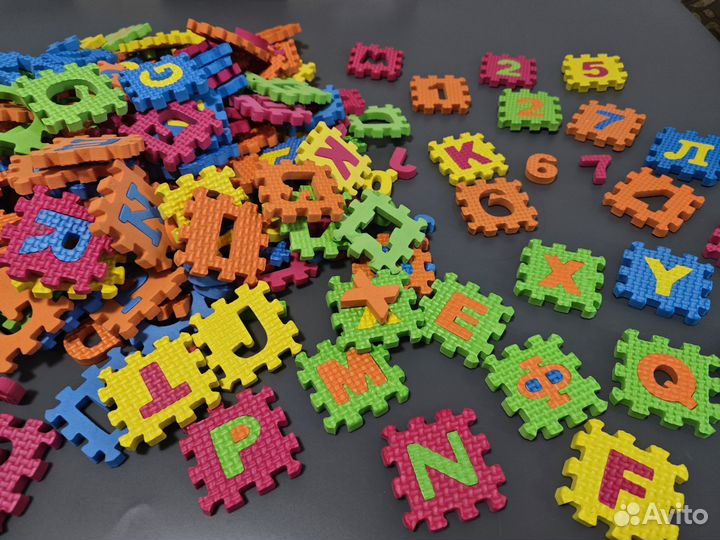 Развивающий пазл буквы цифры