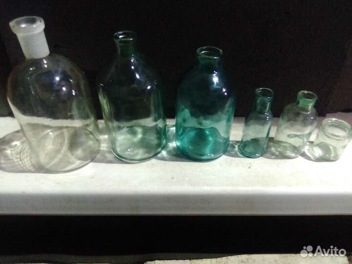 Пузырьки аптекарские старинные