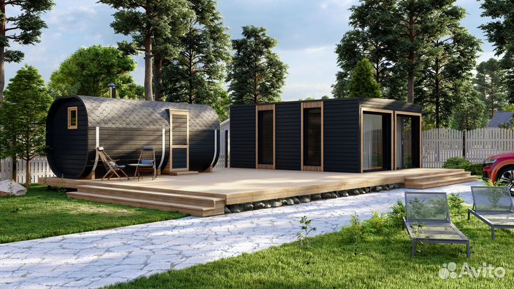 Модульный комплекс с баней для вашего бизнеса