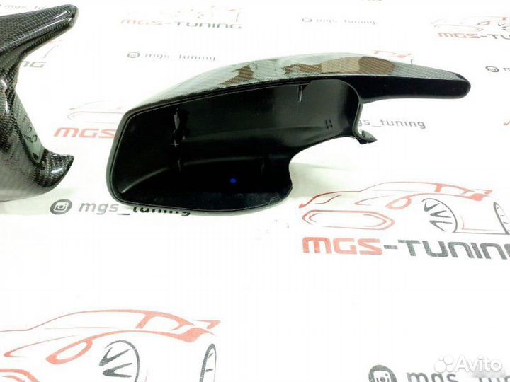 Крышки зеркал стиль BMW M5 F10 Карбон (Дорест)
