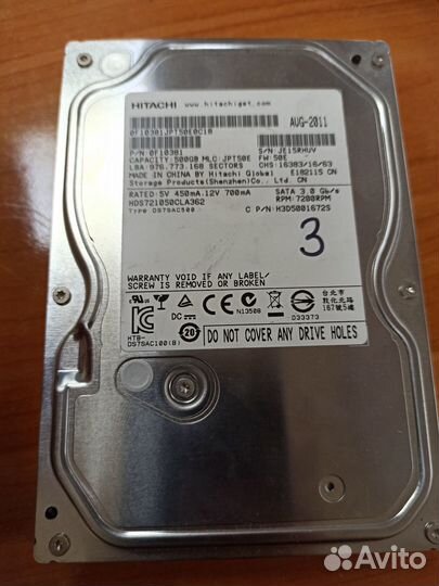Продам HDD 500 gb 3.5''