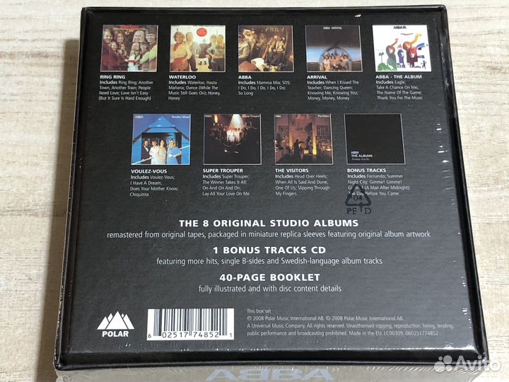 Abba - The Albums 9cd Box Set новый