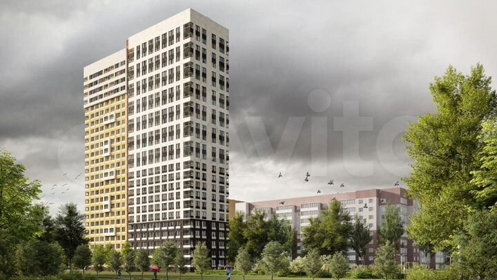 2-к. квартира, 64,6 м², 20/25 эт.